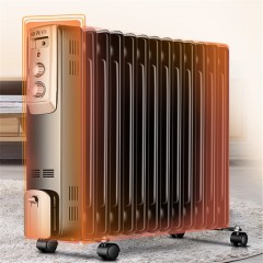 先锋（Singfun）DYT-Z2取暖器 电暖器 电暖气片家用 13片全屋速暖电热油汀 静音节能 烘衣加湿