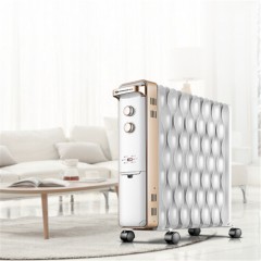 先锋（Singfun）DS1555取暖器 电暖器 家用电暖气片 电热油汀 加热器 14片大面积取暖 节能省电升温快