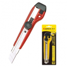 齐心 B2804 加强定位大号18mm美工刀壁纸刀舒适防滑 颜色随机