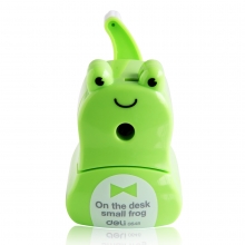 正品 得力0648 青蛙王子转卷笔刀 削笔机 削笔器 可爱笔刨