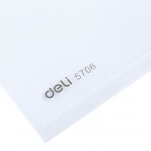 得力（deli）5706 L型超透明PP单片夹文件夹 单个装