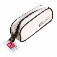 得力 95018学生用品皮质儿童笔袋