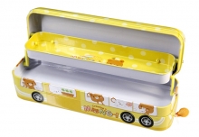 得力文具盒 95559  铁质三层文具盒 学生礼品 怀旧纪念