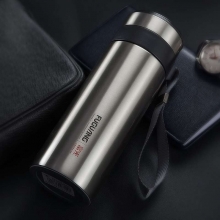 富光双层真空不锈钢男士商务保温杯 过滤网茶杯防漏