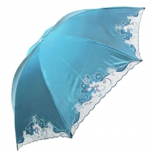 天堂386E花之心语黑胶晴雨伞