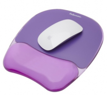 范罗士（FeIlowes） CRC91441 人体工学水晶硅胶护腕式抗菌鼠标垫（魅惑紫）
