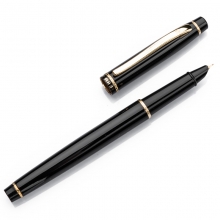 HERO英雄 51A纯黑丽雅金夹高级美工笔 0.38mm