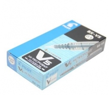 百乐（PILOT） BX-V5 针管走珠笔签字笔（耐水性）中性笔 0.5mm（12支装）