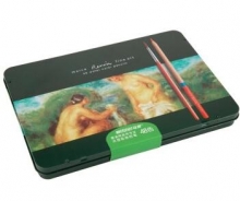 马可（Marco）3120-48TN 雷诺阿系列 水溶性48色彩色铅笔/填色笔 铁盒装