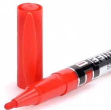 宝克（BAOKE） MP220 油性双头记号笔黑/红/蓝色 12支/盒