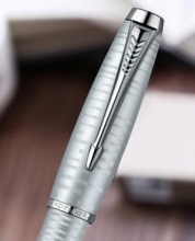 派克（PARKER）都市 流光银白夹钢笔