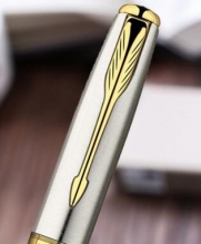 派克（PARKER）08款 卓尔不锈钢金夹钢笔/墨水笔