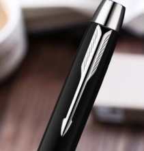 派克（PARKER） IM 纯黑丽雅白夹钢笔