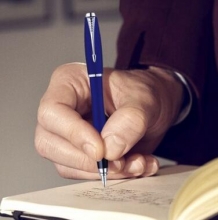 派克（PARKER） 都市 海洋蓝白夹钢笔/墨水笔