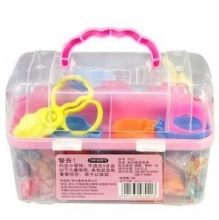 得力(deli)7021 盒装创意彩泥/橡皮泥(24色)(颜色随机发)