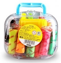 得力(deli)7048 空中竞技3D彩泥/橡皮泥套装 包装颜色随机