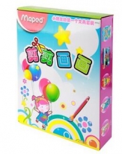 马培德（Maped） CH899921 剪剪画画大礼包（油画棒+水彩笔+幼儿剪刀+花边剪刀+阅读放大镜）