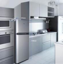 TCL BCD-118KA9 118升 双门冰箱 LED照明 金属面板（闪白银）