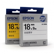 爱普生（EPSON） 标签带色带（LK-6YBW黄底黑字24mm）
