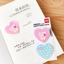 得力 9066 便利贴 便签纸便利条 N次贴 卡通多种图案/60张（混色）