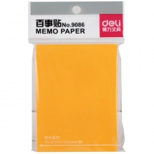 得力 9086 百事帖 便利帖 炫彩荧光N次帖 101*76mm 100页（混色）