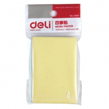 得力 9081百事贴 粘性便签纸  76*51mm  N次贴（混色）