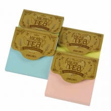 得力 9073 百事贴 方型办公学生百事贴便利贴N次贴 便签 76x76mm（混色）