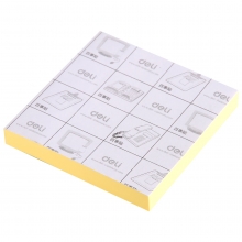 得力 (deli) 9058 便签纸/便签本/便利贴  76×76mm （黄色）