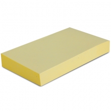 得力（deli） 9075 便利贴  百事贴 可反复粘撕 (76*51mm)（黄色）