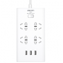 得力（deli）18282 智能USB插座 插线板