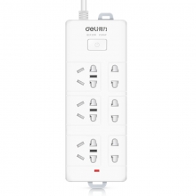 得力（deli）18266 新国标 50mm大孔距插座