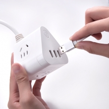 得力 (deli) 18321 小安USB插座 插线板