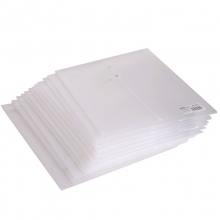 得力（deli）5511 文件袋 A4 透明按扣公文袋  单个装