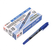 晨光（M&G） MG-2130 细杆小双头记号笔 蓝色 12支/盒 （计价单位：支）