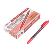 晨光（M&G） MG-2130 细杆小双头记号笔 红色 12支/盒