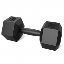 华亚（HUAYA）包胶六角哑铃 2.5公斤 两只装