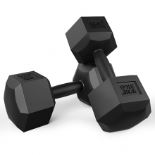 华亚（HUAYA）包胶六角哑铃 2.5公斤 两只装
