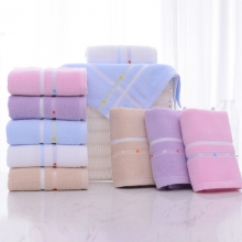 洁丽雅（Grace） 9119 毛巾家纺 纯棉吸水绣花柔软横条纹毛巾