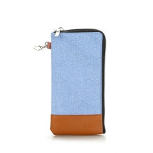 斯莫尔（simoer) 1701 手提双拉链文件袋 蓝色