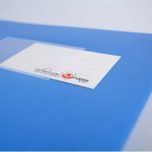 富得快 HY3156 A4双面插袋文件夹（蓝色）