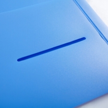 富得快 HY3156 A4双面插袋文件夹（蓝色）