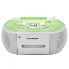 熊猫 PANDA CD-860 CD复读机磁带机 光盘复读机 插卡收音机 （绿色）
