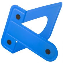 广博 (GuangBo)WZ5933S 中号铁书立 2片/付 蓝色 单付装