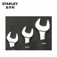 史丹利 STANLEY 93-613-22 公制精抛光双开口扳手组套 13件套公制精抛光双开口扳手