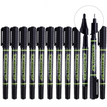 宝克 (BAOKE) MP2915 粗细双头多用油性勾线笔记号笔 签字笔 马克笔 黑色12支/盒