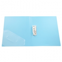 齐心 COMIX A612 抗菌单强力夹+插页 A4文件夹 资料夹  银蓝色