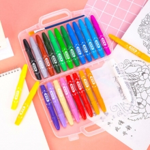 得力 (deli)72077 学生水溶性旋转油画棒  24色/盒