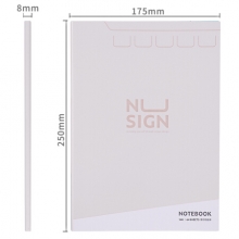 纽赛 NS302 索引功能本-16k-250mm*175mm-64张(浅灰)