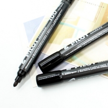 百乐 PILOT SCA-100-B-CHN 油性记号笔 12支/盒 黑色