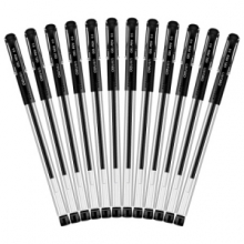 得力 6881 记号笔 10支/盒  黑色